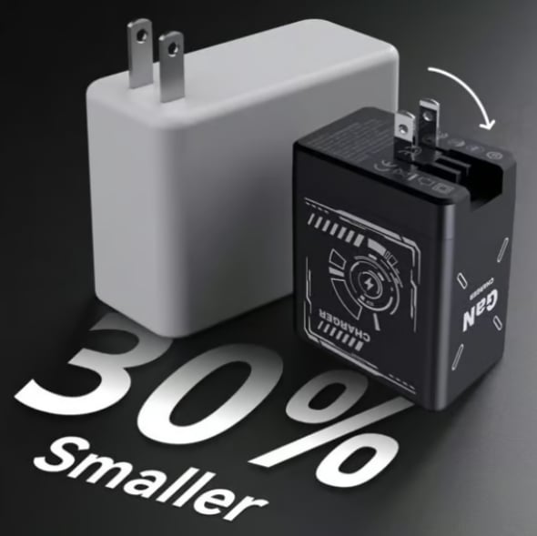 CILIFER® 2-in-1 GaN PD3.0 Charger with Retractable Cables(Plug specifications: US standard plug)