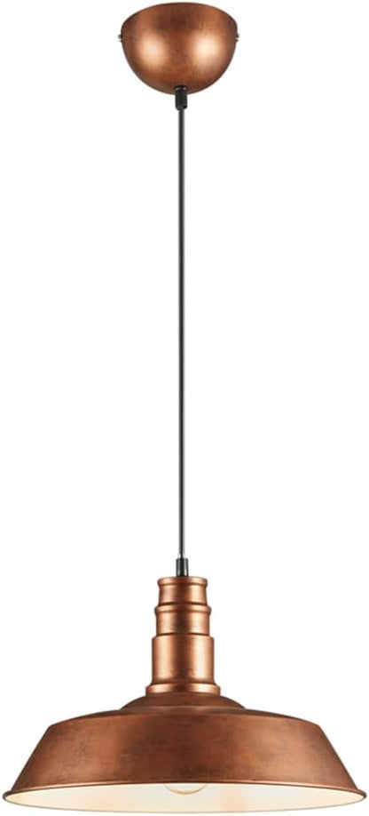 Reality Leuchten Will R30421062 Pendant Light Metal Antique Copper Coloured Excl. 1x E27