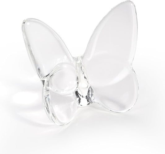 Crystal Butterfly Figurines,Flying Butterfly Figurine Decor Crystal Cut Glass Butterfly Ornament Statue Animal Collectible Home Ornament Decor Transparent