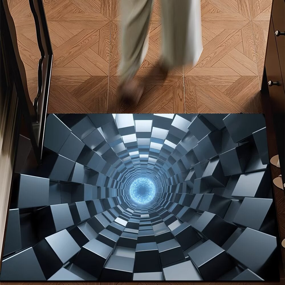 CILIFER® 🔥Visual Illusion Endless Abyss Pattern HD Printed Non-Slip Doormat😃Same as in the video