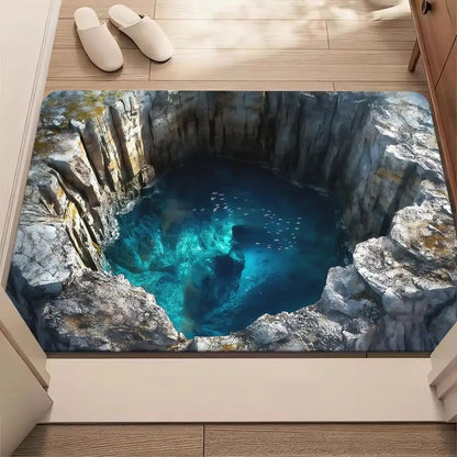 CILIFER® 🔥Visual Illusion Endless Abyss Pattern HD Printed Non-Slip Doormat😃Same as in the video