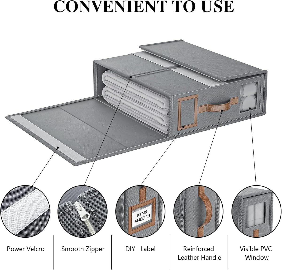 CILIFER® Foldable Sheet Storage Set – Keep Your Bedding Organized and Neat 🛏️✨
