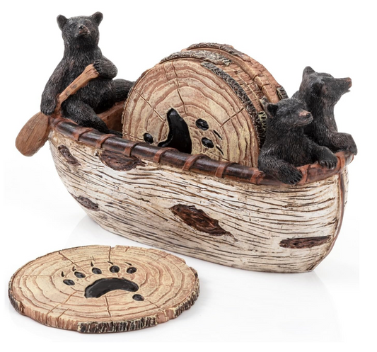 Bear Coaster Set  (Set of 6)