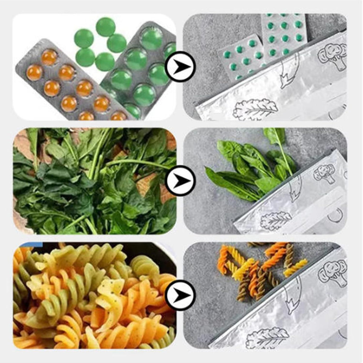 Cilifer®WReusable Aluminum Foil Freshness Seal Bags – Your Kitchen's New Best Friend!